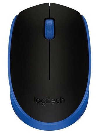 Logitech Kablosuz Siyah-Mavi Optik Mouse