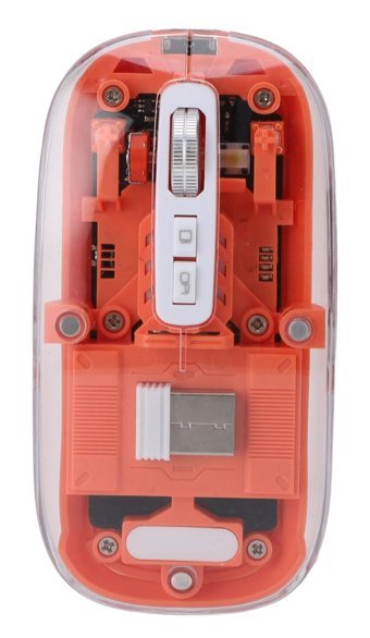 Ashata SN7032 7 Makrolu Kablosuz Şeffaf-Kırmızı Optik Mouse