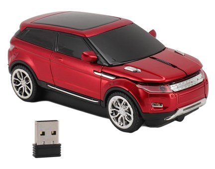 Bewinner Jeep Araba Görünümlü Kablosuz Kırmızı Optik Mouse