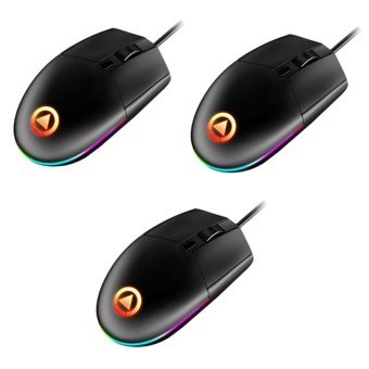 Osaladı RGB Sessiz Ergonomik Makrolu Kablolu Siyah Optik Gaming 3 Adet Mouse