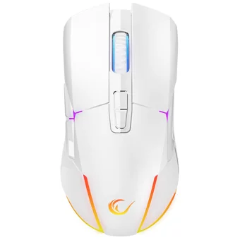 Rampage Nova M4 RGB Makrolu Kablosuz Beyaz Optik Gaming Mouse