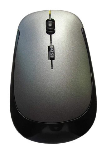 Fiauli Sessiz Kablosuz Gri Optik Mouse