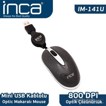 Inca IM-141U Kablolu Siyah Optik Mouse