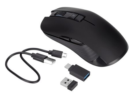 Bewinner Ergonomik Makrolu Kablosuz Siyah Optik Mouse