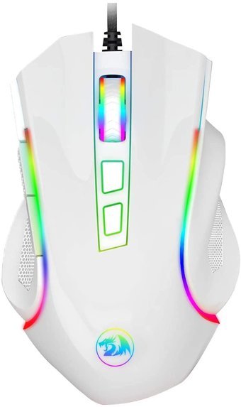Redragon M602 RGB Ergonomik Makrolu Kablolu Beyaz Optik Gaming Mouse