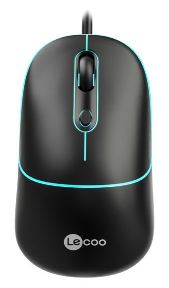 Lecoo Lecoo MS109 RGB Sessiz Kablolu Siyah Optik Mouse