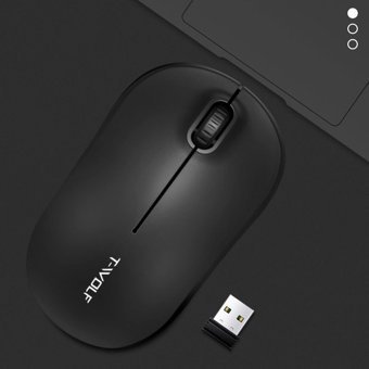 Huahai Q4 Sessiz Kablosuz Siyah Optik Mouse