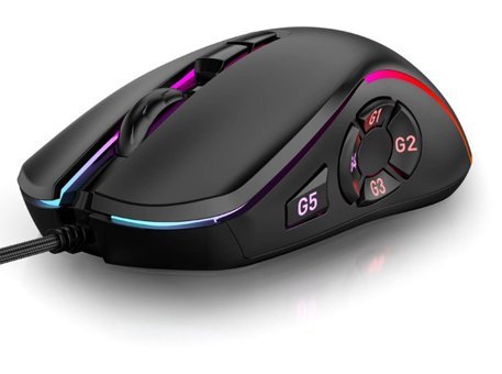 Bewinner M8S 8 RGB Makrolu Kablolu Siyah Optik Gaming Mouse