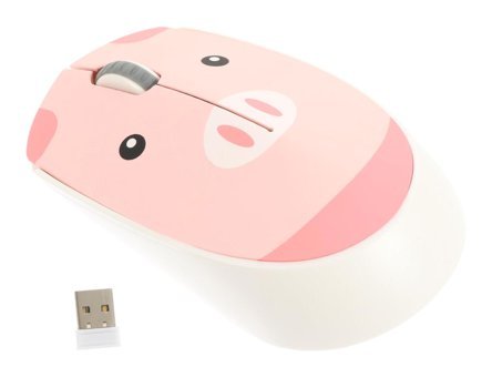 Kıchouse Sessiz Kablosuz Pembe Optik Mouse