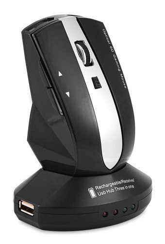 Bewinner Q13 Makrolu Kablosuz Siyah Optik Mouse