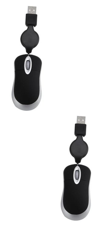 Jojofuny Sessiz Kablolu - Kablosuz Siyah Optik 2 Adet Mouse