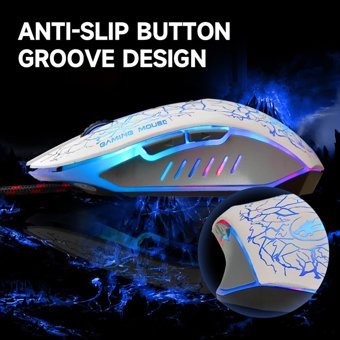 Cankypu 6D RGB Ergonomik Makrolu Kablolu Siyah Optik Gaming Mouse
