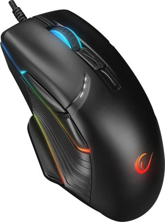 Rampage Tablet Uyumlu RGB Makrolu Kablolu Siyah Optik Gaming Mouse