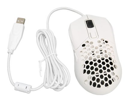 Ashata Programlanabilir RGB Ergonomik Makrolu Kablolu Beyaz Optik Gaming Mouse