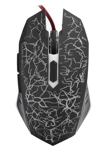 Sxhlseller OP-760 V-Track RGB Ergonomik Makrolu Kablolu Siyah Optik Gaming Mouse