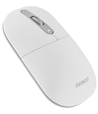 Everest Sessiz Kablosuz Beyaz Optik Mouse
