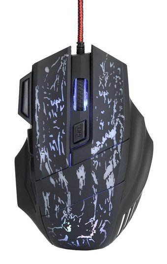Dsheng RGB Makrolu Kablolu Siyah-Mavi Optik Gaming Mouse