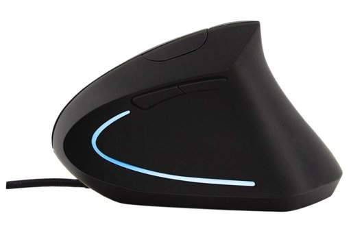 Hemobllo RGB Ergonomik Dikey Makrolu Kablolu Siyah Optik Mouse
