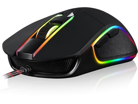 Generic Programlanabilir RGB Ergonomik Makrolu Kablolu Siyah Optik Gaming Mouse