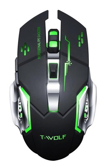 Generic Q13 RGB Makrolu Kablosuz Siyah Optik Gaming Mouse