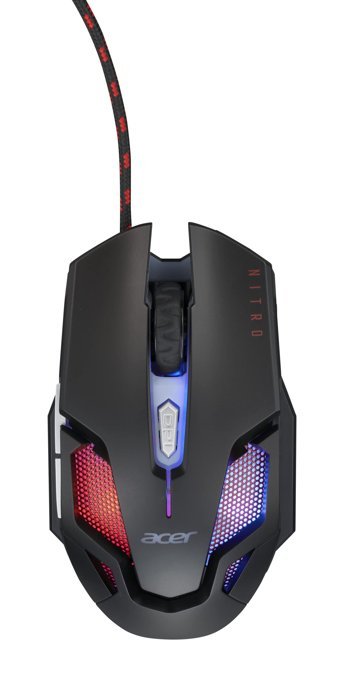 Acer RGB Makrolu Kablolu Siyah Optik Gaming Mouse