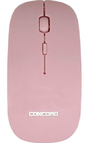 Concord C10 Kablosuz Pembe Optik Mouse