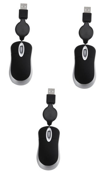 Gatuida Kablosuz Siyah Optik 3 Adet Mouse