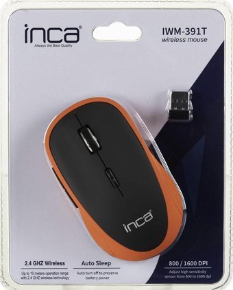 Inca IWM-391T Makrolu Kablosuz Kırmızı-Siyah Optik Mouse