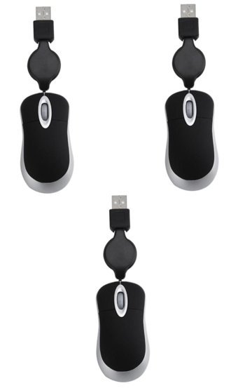 Jojofuny Kablolu Siyah Optik 3 Adet Mouse