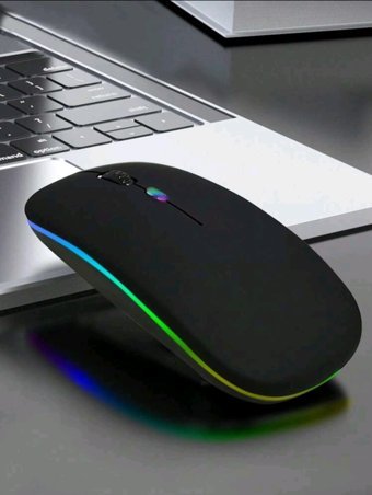 Generic M8S 8 RGB Ergonomik Kablosuz Siyah Optik Mouse