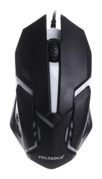 Polygold PG-883 RGB Makrolu Kablolu Siyah Optik Gaming Mouse