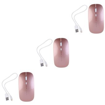 Hemobllo Sessiz Kablosuz Rose Gold Optik 3 Adet Mouse