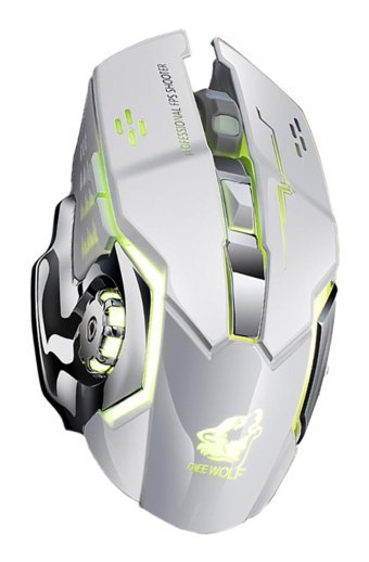 Hemobllo X8 RGB Sessiz Ergonomik Kablosuz Beyaz Optik Gaming Mouse