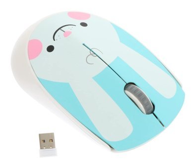 Hemoton Sessiz Kablosuz Mavi Optik Mouse