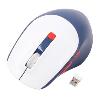 Vbestlife Sessiz Ergonomik Makrolu Kablosuz Beyaz Optik Mouse