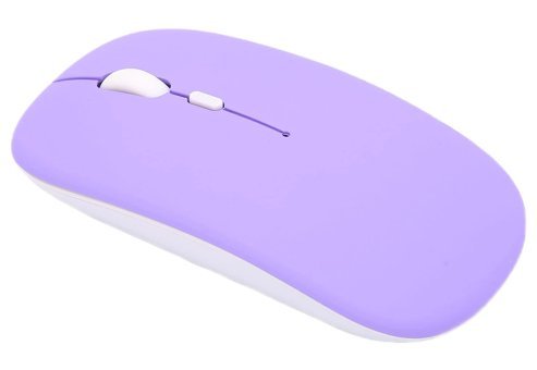 Goshyda Sessiz Ergonomik Kablosuz Mor Optik Mouse