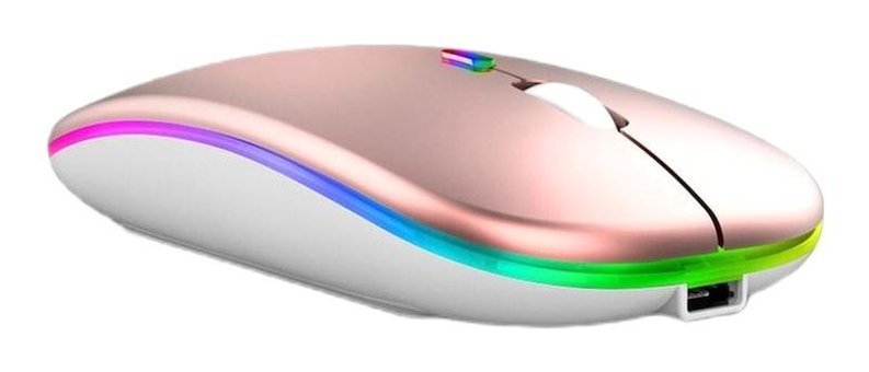 Jms RGB Kablosuz Pembe Optik Mouse