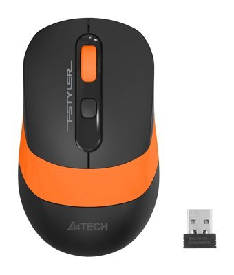 A4 Tech FG10 Kablosuz Siyah-Turuncu Optik Mouse
