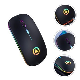 Hemobllo RGB Sessiz Ergonomik Kablolu Siyah Optik Gaming Mouse