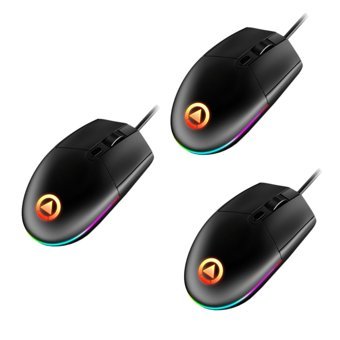 Bestonzon RGB Sessiz Ergonomik Kablolu Siyah Optik 3 Adet Gaming Mouse