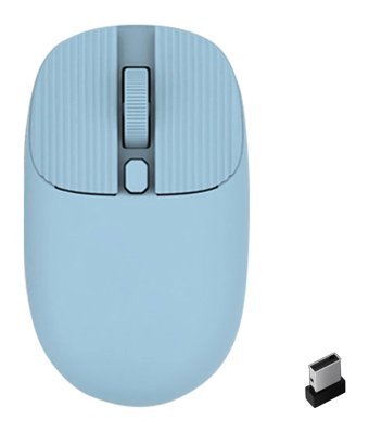 Fiauli JW-219 Sessiz Ergonomik Kablosuz Mavi Optik Mouse