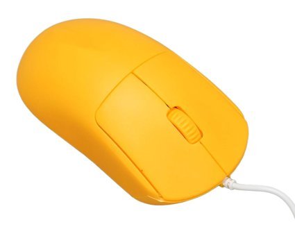Annadue Ergonomik Kablolu Sarı Optik Mouse