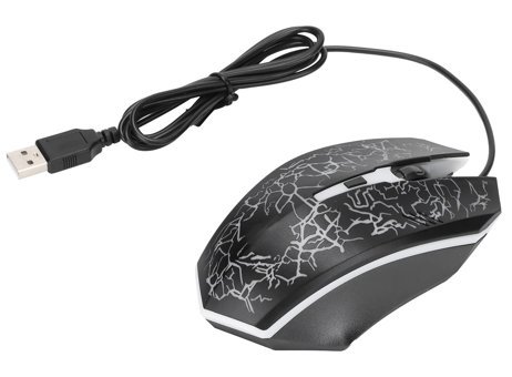 Sxhlseller RGB Makrolu Kablolu Desenli Siyah Optik Gaming Mouse