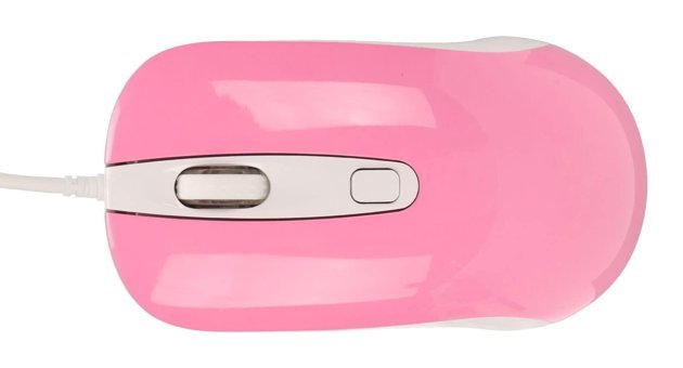 Elprico Ergonomik Kablolu Pembe Optik Mouse