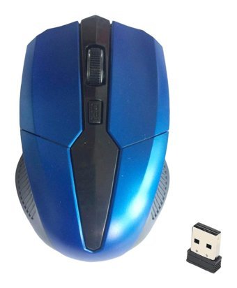 Fiauli Ergonomik Kablosuz Mavi Optik Mouse
