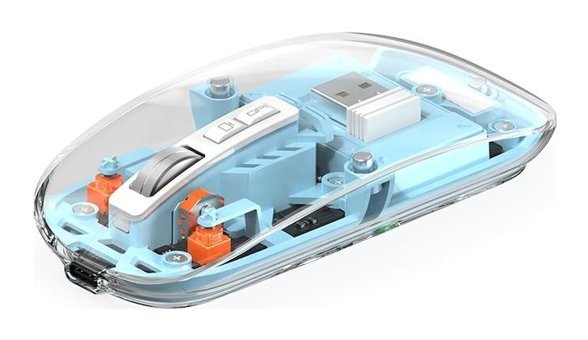 Wiwu Wm105 Makrolu Kablosuz Şeffaf Lazer Gaming Mouse