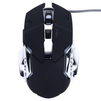 Elprico M8S 8 RGB Sessiz Makrolu Kablolu Siyah Optik Gaming Mouse