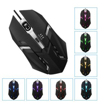 Hadron RGB Kablolu Siyah-Beyaz Optik Gaming Mouse