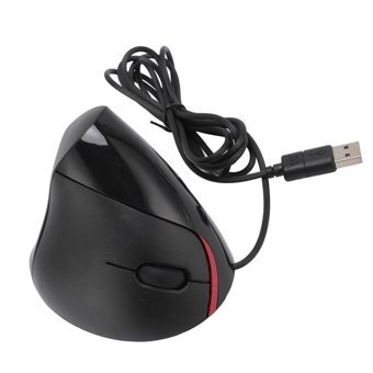 Ashata Ergonomik Dikey Makrolu Kablolu Siyah Optik Mouse