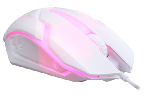 Hemobllo RGB Kablolu Beyaz Optik Gaming Mouse
